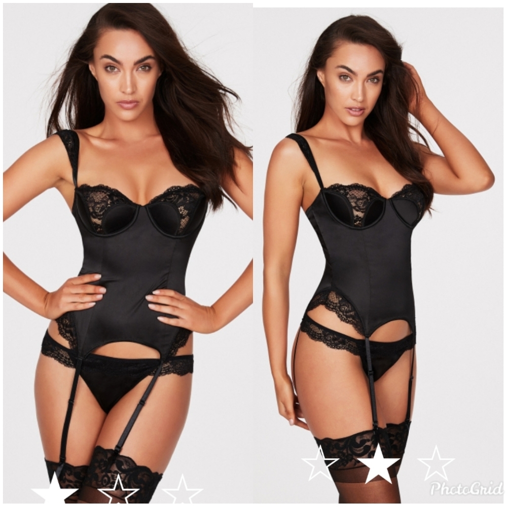 Frederick's of Hollywood Satin and lace corset